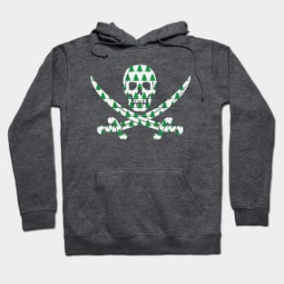 Skull and Crossbones Christmas Tree Pattern Hoodie